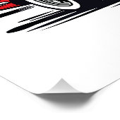 Retro Classic Convertible Side Pop Art ポスター (コーナー)