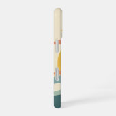 Retro Cloudy Sun iPhone 16ケース (右側面)