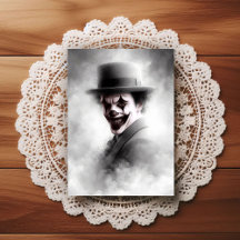 Retro Clown Portrait With Hat