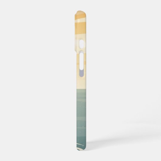 Retro Coastal Lighthouse iPhone 16ケース (左側面)