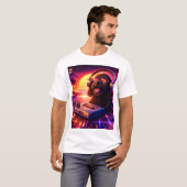 Retro Cockapoo Music T Shirt 80s Aesthetic Tシャツ (正面フル)