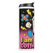Retro Coffee Addict Thermal Tumbler - Funny Cartoo タンブラー (回転左)