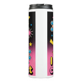 Retro Coffee Addict Thermal Tumbler - Funny Cartoo タンブラー (裏面)
