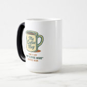 Retro Coffee Mug Humor Design モーフィングマグカップ (正面左)