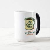 Retro Coffee Mug Humor Design モーフィングマグカップ (正面右)