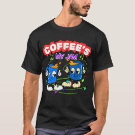 Retro Coffee's My Jam Nostalgic Dancing Cups  Tシャツ