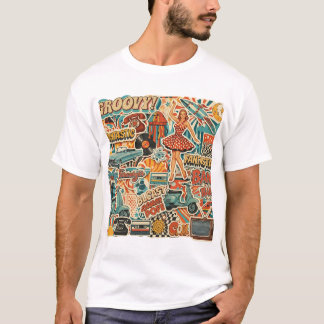 Retro Collage Surrealism Art Shirt | Vintage Aesth Tシャツ