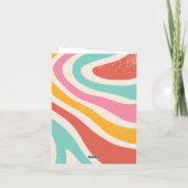 Retro Colorful abstract seamless pattern カード (裏面)