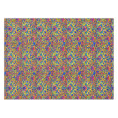 Retro Colorful Art Nouveau Pattern テーブルクロス (正面(横))