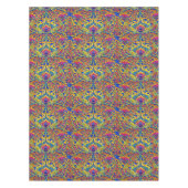 Retro Colorful Art Nouveau Pattern テーブルクロス (正面)