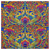 Retro Colorful Art Nouveau Pattern ファブリック (見本)