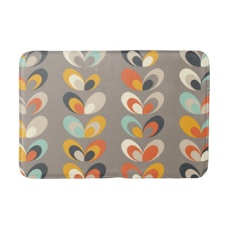 Retro Colorful Geometric Shapes – Modern Aesthetic バスマット