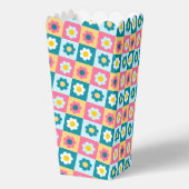 Retro Colorful Trendy Flowers Pattern Birthday par フェイバーボックス (裏面)