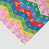 Retro Colorful zigzag Snowflake Pattern 薄葉紙 (詳細)