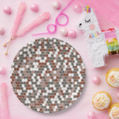 Retro colors dots pattern ペーパープレート (パーティー)