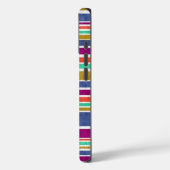 Retro Colors Textured Striped Case-Mate iPhoneケース (裏面 / 左)
