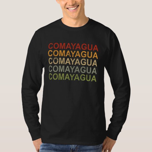 Retro Comayagua Honduras Pride Honduras Vacation C Tシャツ (正面)