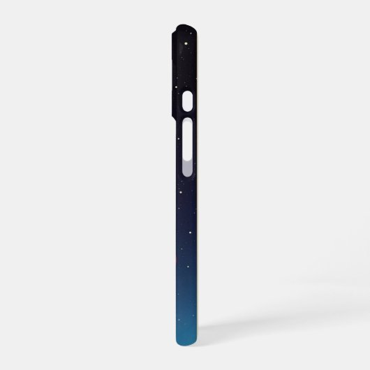 Retro Comet Trail iPhone 16ケース (左側面)