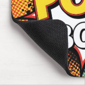 Retro Comic Book POW BOSS! Action Office マウスパッド (コーナー)