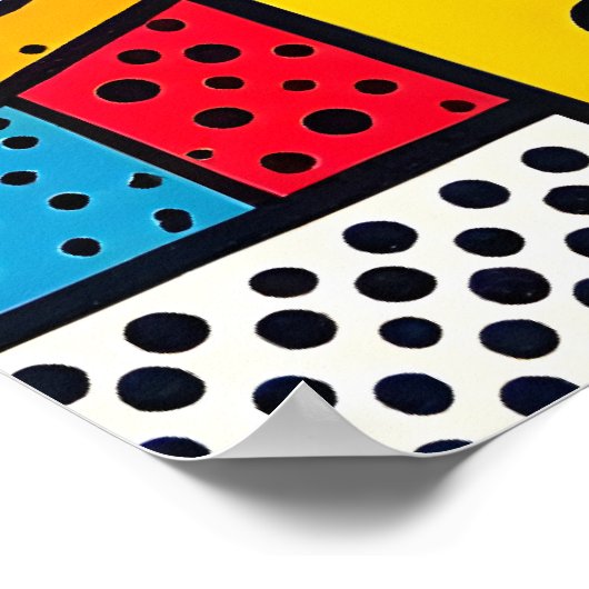 Retro Comic Book POW WOW - Modern Abstract Pop Art ポスター (角)