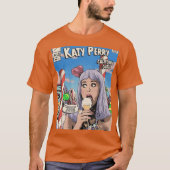 Retro Comic Cover Katy Perry Music Artwork caesium Tシャツ (正面)