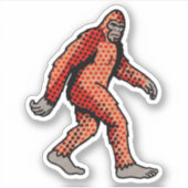 Retro Comic Forest Creature Pop Art Panel シール (正面)