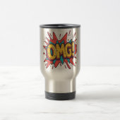 Retro Comic “OMG!” Pop Art Coffee Mug トラベルマグ (中央)