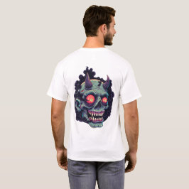 Retro Comic Style Monster Skull Tシャツ