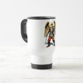 Retro Comic Style St Michael Travel Mug トラベルマグ (正面左)