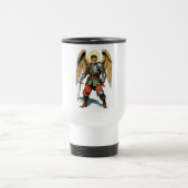 Retro Comic Style St Michael Travel Mug トラベルマグ (中央)