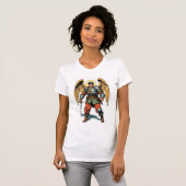 Retro Comic Style St Michael Women's Tee Shirt Tシャツ (正面フル)