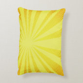 retro comic yellow background raster gradient half アクセントクッション (裏面(縦))