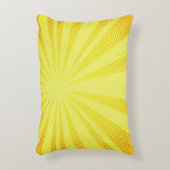 retro comic yellow background raster gradient half アクセントクッション (正面(垂直))