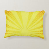 retro comic yellow background raster gradient half アクセントクッション (裏面)