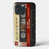 Retro Compact Audio Cassette | DJ Best Gifts Case-Mate iPhoneケース (裏面)