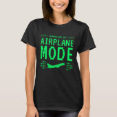 Retro Computer Style Airplane Mode T-Shirt Tシャツ (正面)