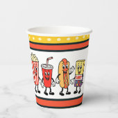 Retro Concession Stand Paper Cups 紙コップ (裏面)