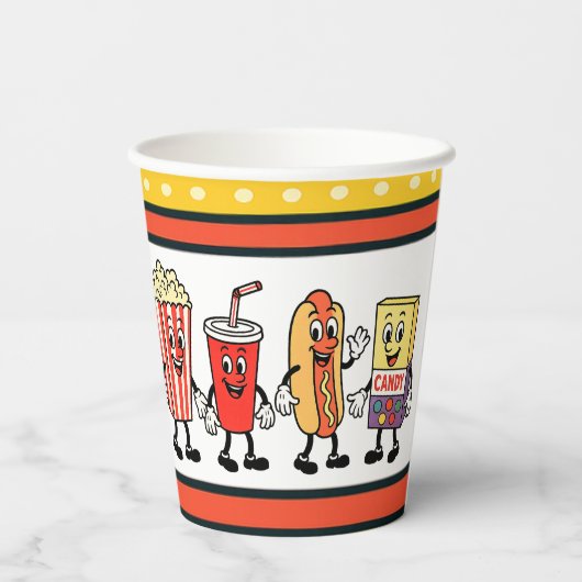 Retro Concession Stand Paper Cups 紙コップ (裏面)