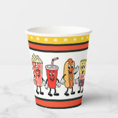 Retro Concession Stand Paper Cups 紙コップ (正面)