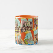 Retro Coney Island NY Postcard Mug マグカップ (中央)