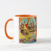 Retro Coney Island NY Postcard Mug マグカップ (左)