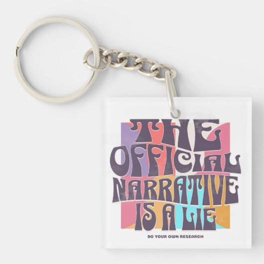Retro Conspiracy Theory キーホルダー (正面)