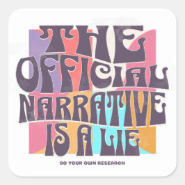 Retro Conspiracy Theory スクエアシール