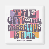 Retro Conspiracy Theory マグネット (正面)