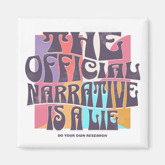 Retro Conspiracy Theory マグネット (正面)