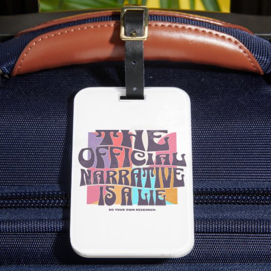 Retro Conspiracy Theory ラゲッジタグ (正面インサイチュ2)