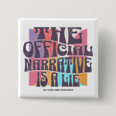 Retro Conspiracy Theory 缶バッジ (正面)