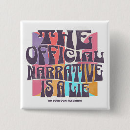 Retro Conspiracy Theory 缶バッジ