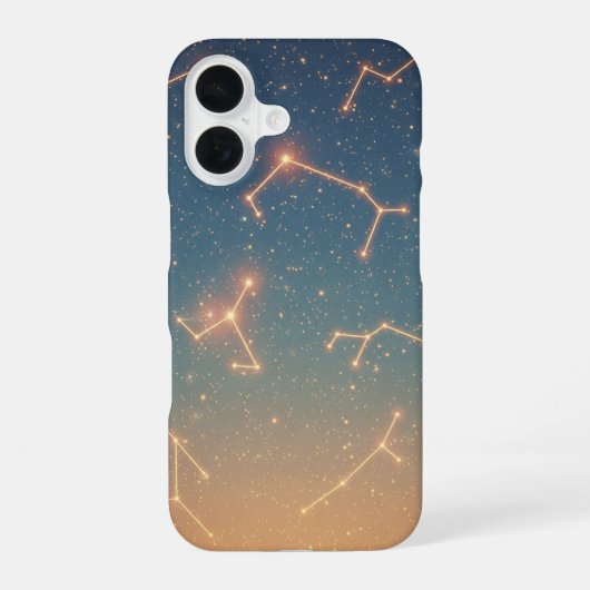 Retro Constellation Map iPhone 16ケース (裏面)