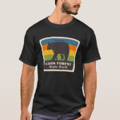 Retro Cook Forest State Park Pennsylvania Bear PA Tシャツ (正面)